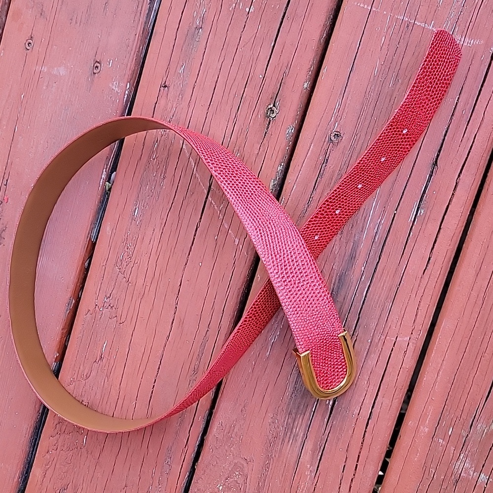 CIPRIANI LIZARD Red Women's Belt